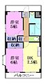 KFマンション6階6.7万円
