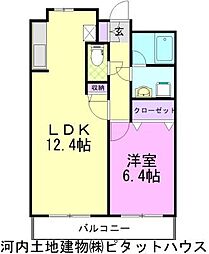 間取図画像 1LDK