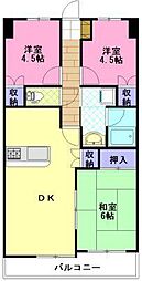 エクセレンス元町 3LDKの間取図画像