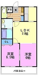 間取図画像 2LDK