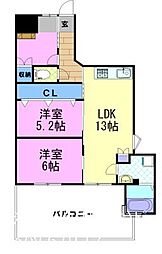 間取図画像 2LDK