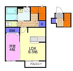 間取図画像 1LDK
