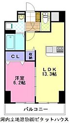 アマルフィーノ 1LDKの間取図画像