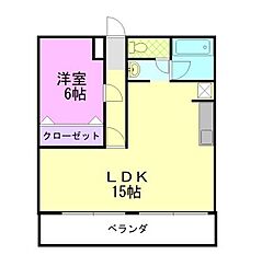 ロワールレジデンス5 1LDKの間取図画像