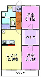 フォルテ 2LDKの間取図画像
