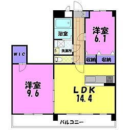 アステージ 2LDKの間取図画像