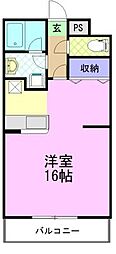 門團空閑 ワンルームの間取図画像