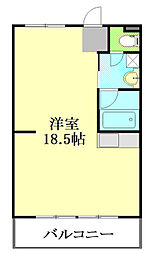 ヴィラージュセガ 1Kの間取図画像