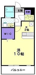 プリステージュ ワンルームの間取図画像