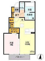 グランベルコート 1LDKの間取図画像