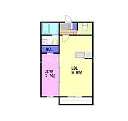 Re.グランC 1LDKの間取図画像