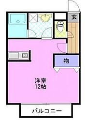 TKスピリット 1Kの間取図画像