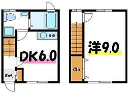 フォーメゾン 1DKの間取図画像