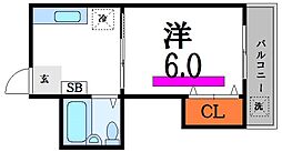 間取図画像 1K