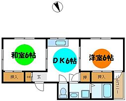 間取図画像 2DK