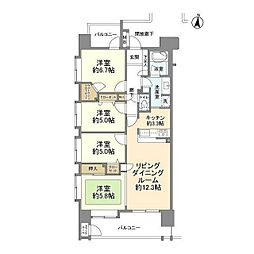 LOYALCITY一之江弐番館 4LDKの間取図画像