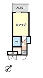 ウインベル新小岩2 1Kの間取図画像