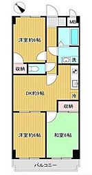 ジュエル葛西 3DKの間取図画像