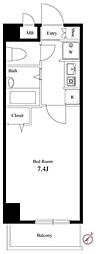 フォアグランデ 1Kの間取図画像
