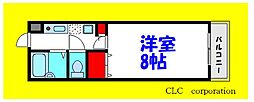 ラクダ 1階1Kの間取り