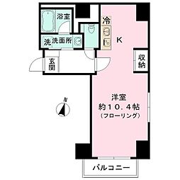 ONE三ノ輪 ワンルームの間取図画像