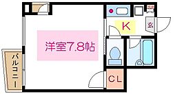 ロイヤルパーク東向島 1Kの間取図画像