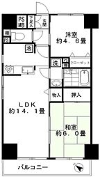 ロイヤルプラザ浅草 2LDKの間取図画像
