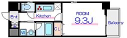 アンファンテーヌ 1Kの間取図画像