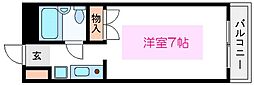 小林ビル ワンルームの間取図画像