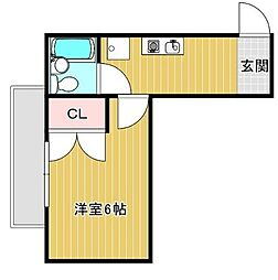 日暮里舎人ライナー 扇大橋駅 徒歩4分の賃貸マンション 3階1Kの間取り