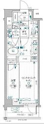 東京メトロ千代田線 町屋駅 徒歩11分の賃貸マンション 6階1LDKの間取り