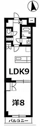 いずみマンション2 1LDKの間取図画像