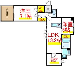 メゾンドミューズ 3LDKの間取図画像