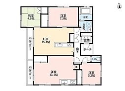 CASADEROSA 4LDKの間取図画像