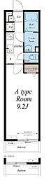 リブリ・操 1Kの間取図画像