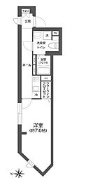 コンポジット王子 3階1Kの間取り