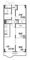 リバーサイドパレス明石 3LDKの間取図画像