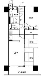 ライオンズマンション明石東二見 3LDKの間取図画像
