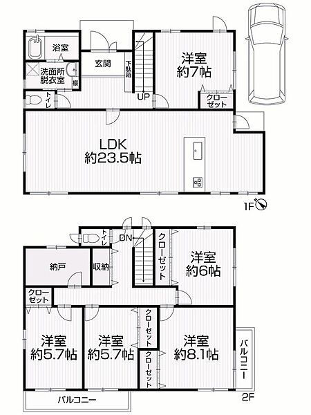 間取りを拡大表示