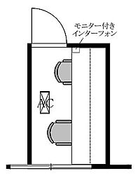 AJITO ワンルームの間取図画像