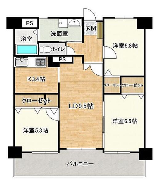 間取りを拡大表示