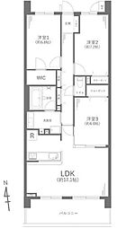 アークプラザ戸塚 3LDKの間取図画像