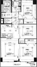 菱興洋光台マンション 3LDKの間取図画像