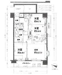 間取図画像 3LDK