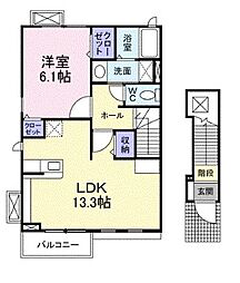 間取図画像 1LDK