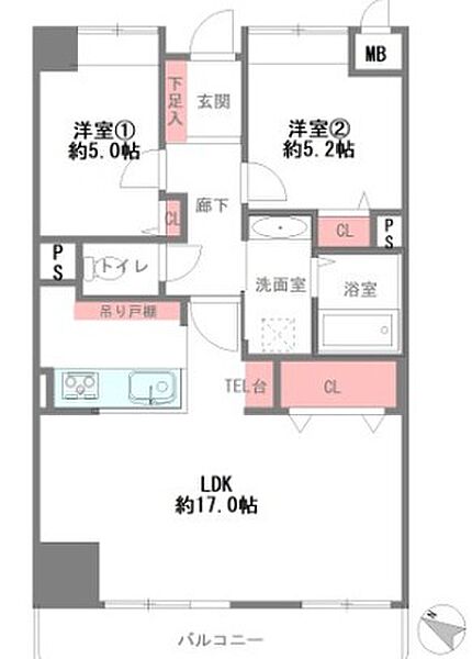 間取りを拡大表示