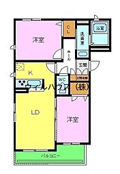 シエルクレール 1SLDKの間取図画像