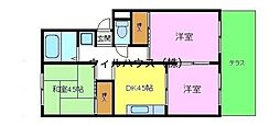 ピュアハイム1 3DKの間取図画像