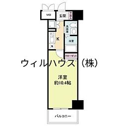 フェニックスレジデンス堺東 1Kの間取図画像