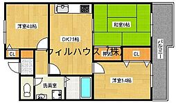 ソシア加茂 3LDKの間取図画像